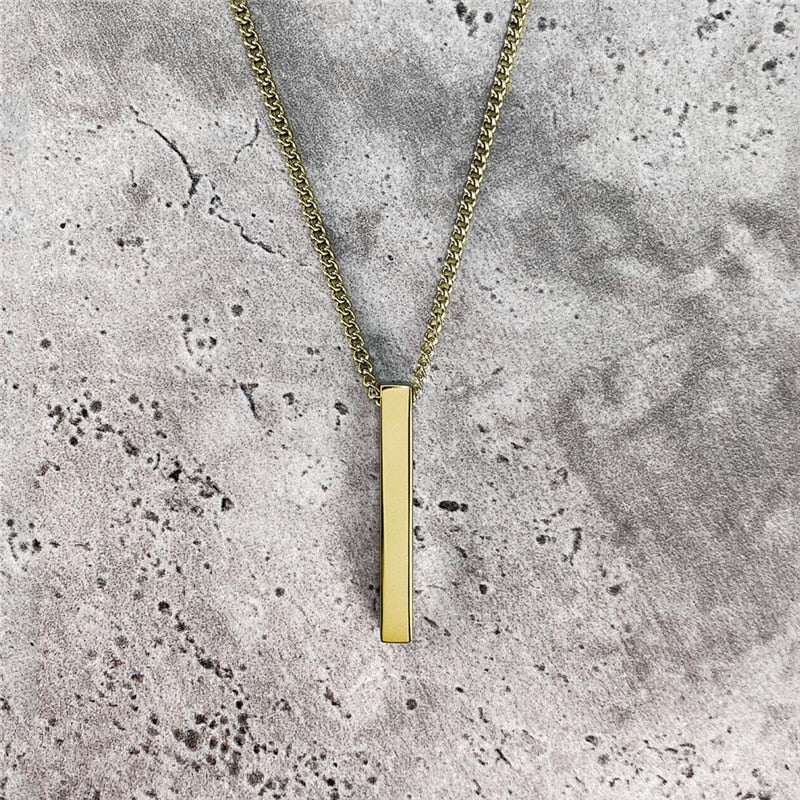 Bar Pendant Necklace